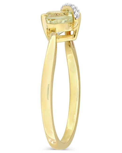 Macy's Metallic Gemstone Heart Ring
