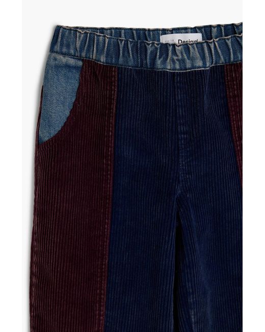 Desigual Blue Boys's Patchwork Denim Trousers for men