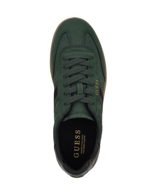 Guess Green Kloane T-toe Fashion Lace Up Sneakers for men