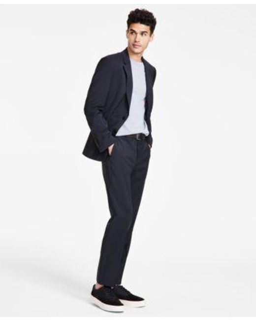 HUGO Blue By Boss Modern Fit Wool Suit for men