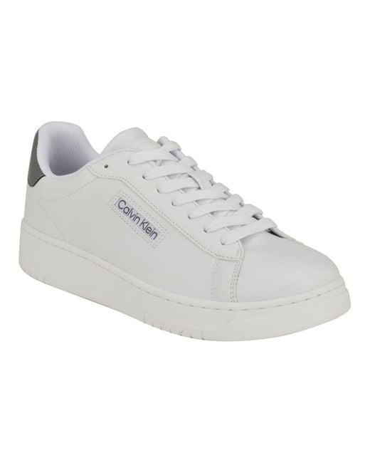 Calvin Klein White Horaldo Lace-up Casual Sneakers for men