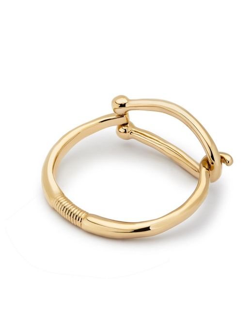 Uno De 50 Metallic Rectangular Central Link Rigid Bracelet