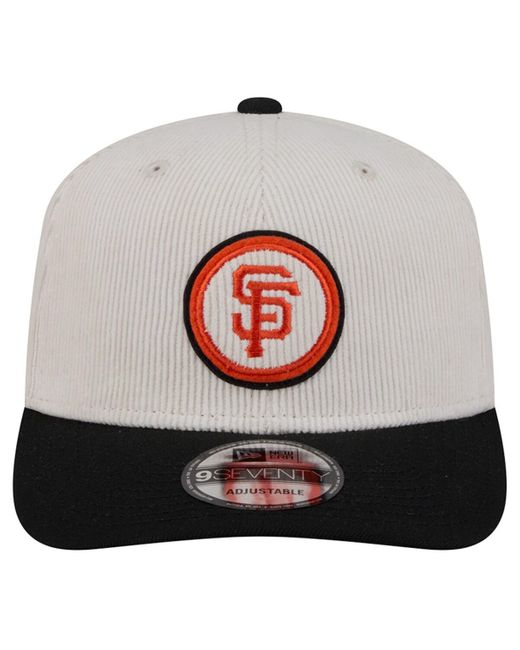 KTZ White Cream/black San Francisco Giants Loyal 9seventy Adjustable Hat for men