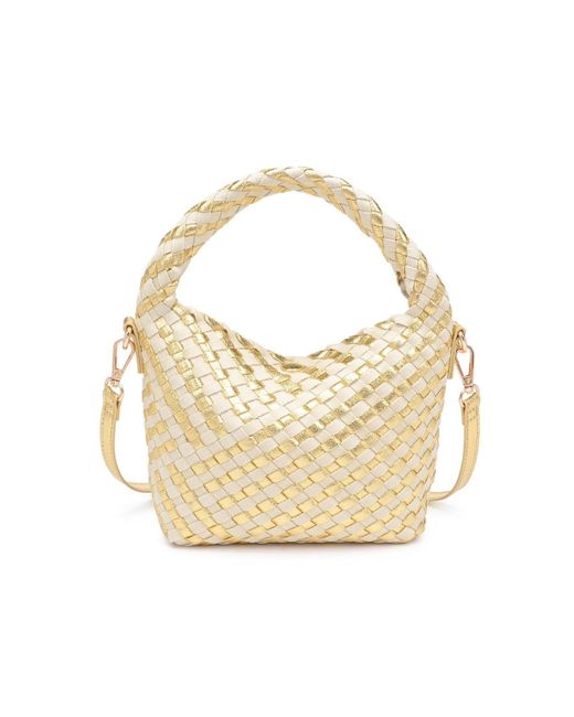 Moda Luxe White Jessamine Woven Crossbody