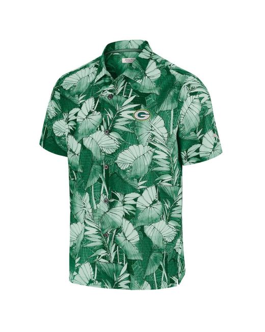 Tommy Bahama Green Oregon Ducks Big Tall Coast Nuevo Fronds Islandzone Button-up Shirt for men