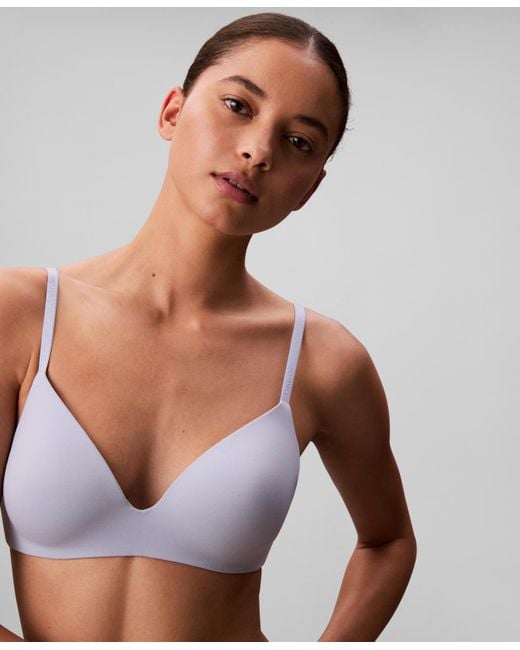 Calvin Klein White Perfectly Fit Wireless T-shirt Bra Qf8013