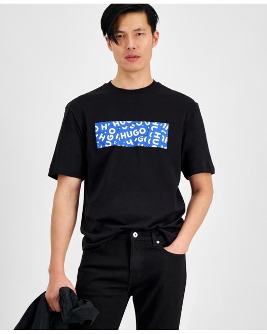 Boss Black Hugo By Regular-fit Logo Graphic T-shirt for men