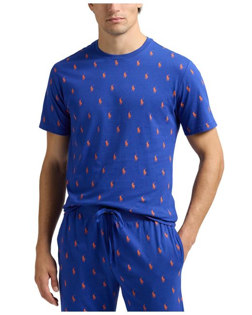 Polo Ralph Lauren Blue Short-sleeve jogger Pajama Set for men