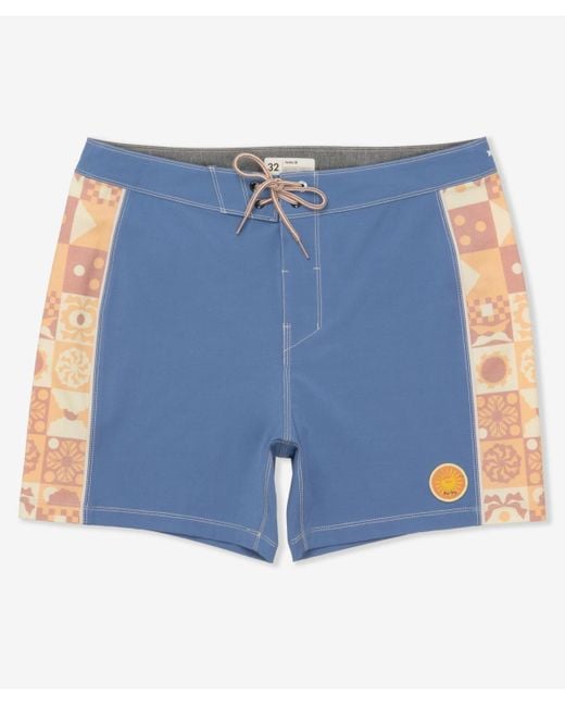 Hurley Blue Phantom Naturals Blocked Session 16 Boardshorts for men