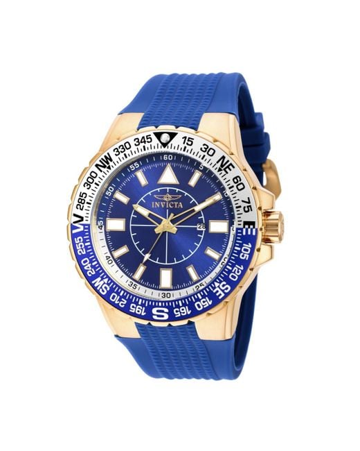 INVICTA WATCH 19270 Aviator Quartz 3 Hand Blue Dial Watch for men
