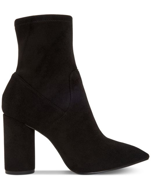 pointy black booties