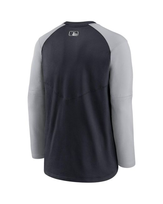 Men's Nike Navy Houston Astros Authentic Collection Pregame Raglan Performance V-Neck T-Shirt Size: Small