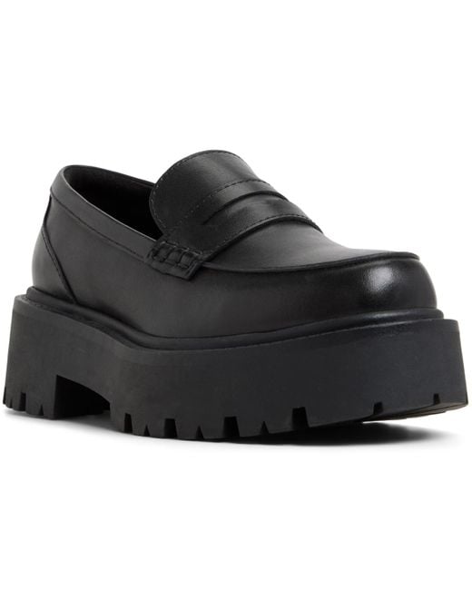 ALDO Black Cadaycia Lug-sole Loafers