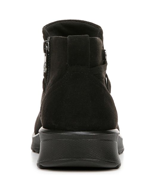 LifeStride Black Guest Washable Round Toe Booties