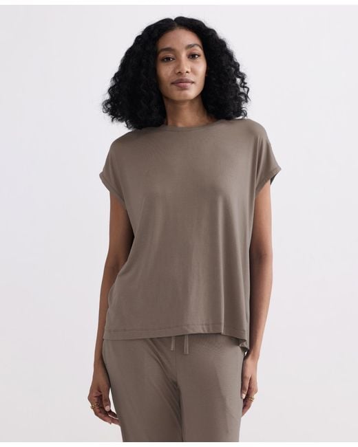 REISTOR Brown Relaxed Tee