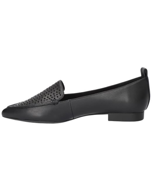 Bella Vita Black Alessi Perf Pointed Toe Flats