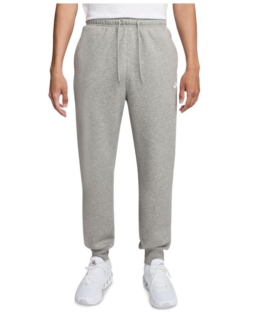 Nike Gray Club Fleece Drawstring joggers for men