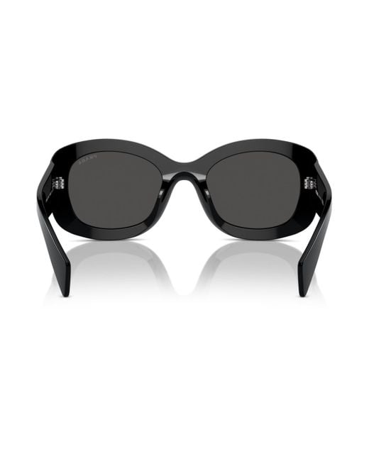 Prada Black Oval Sunglasses