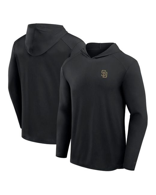 Fanatics Blue San Diego Padres Front Office Power Mono Long Sleeve Hoodie T-shirt for men
