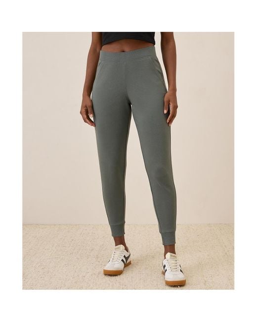 Pact Women's Gray Organic Cotton Airplane jogger