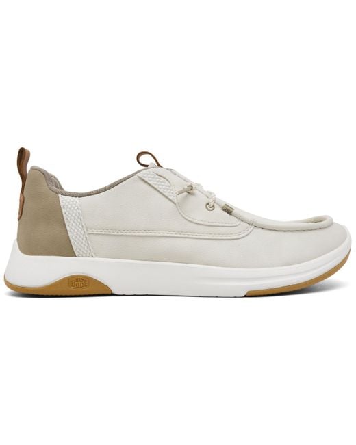 HeyDude White Wally Drift Mesh Casual Sneakers From Finish Line for men