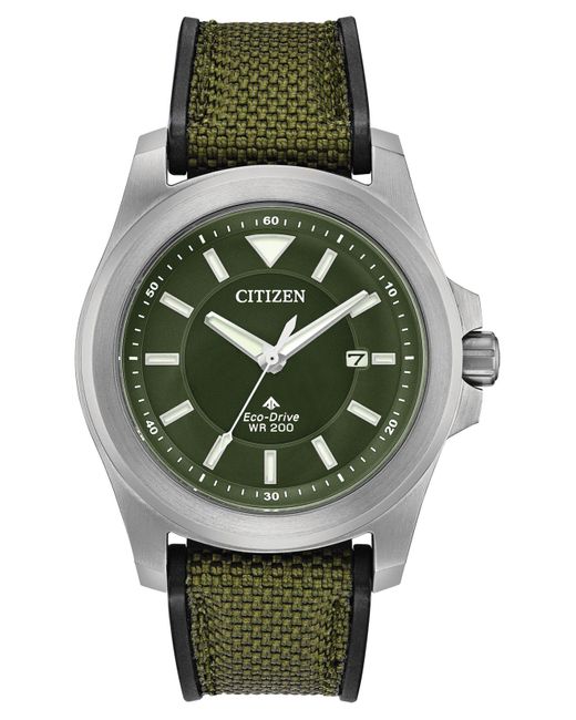 Citizen Promaster Tough Military Green Fabric Strap Watch 42mm for men
