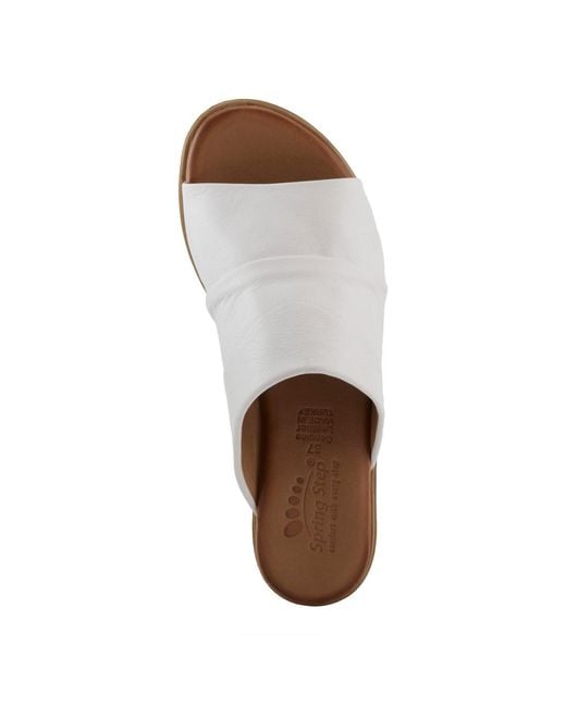 Spring Step White Jaleel Sandal