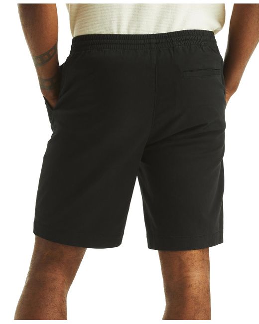 Nautica Black Stretch Drawstring 9-1/2" Shorts for men