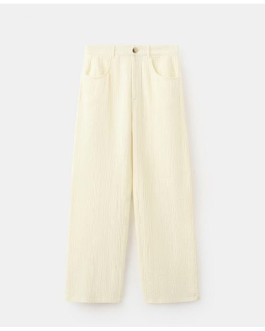 Mango Natural Balloon Crinkle Pants
