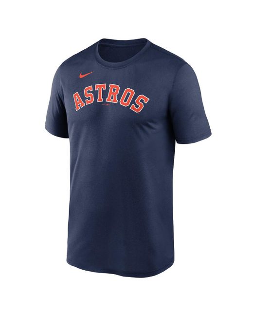 Nike Blue Jose Altuve Houston Astros Legend Name And Number Home T-shirt for men