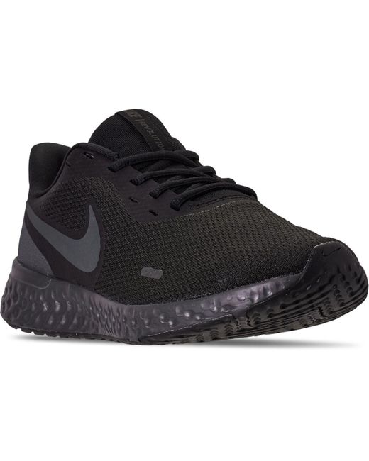 Nike Rubber Revolution 5 Running Sneakers From Finish Line in Black