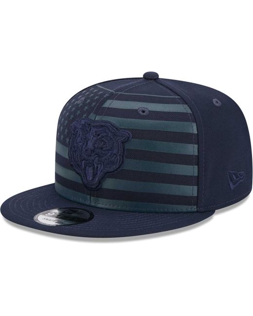 KTZ Blue Chicago Bears Independent 9fifty Snapback Hat for men