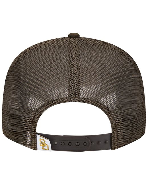 KTZ Brown San Diego Padres Cooperstown Collection Team Color Trucker 9fifty Snapback Hat for men