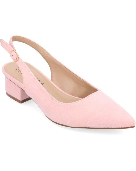 Journee Collection Sylvia Slingback Heel in Pink Lyst