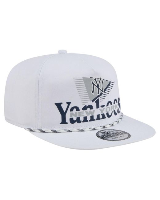 KTZ White New York Yankees Collide Golfer Snapback Hat for men