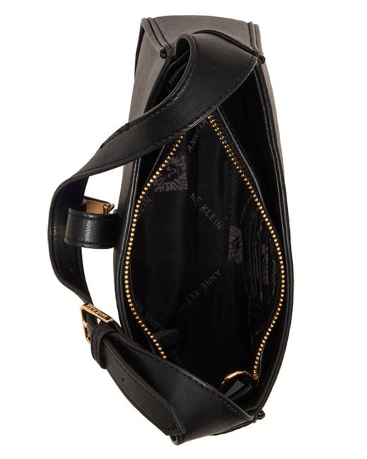 Anne Klein Black Convertible Strap Small Shoulder Bag