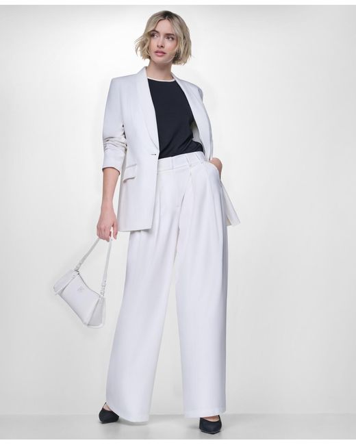 DKNY White Everyday One-button Blazer