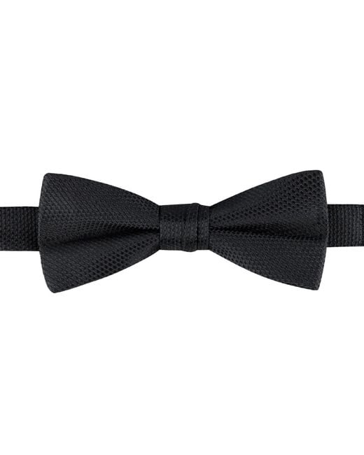 Calvin Klein Black Textured Solid Bow Tie for men