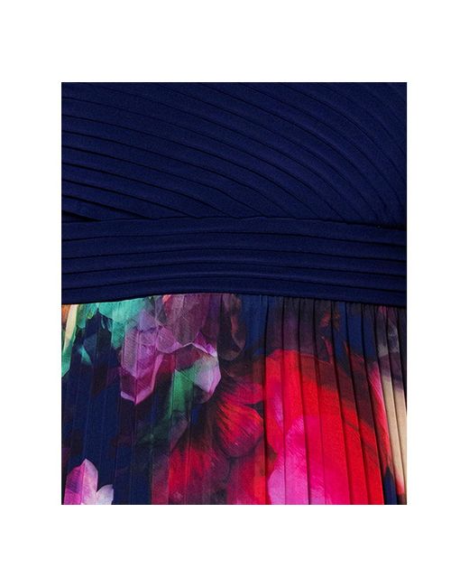 Xscape Red Plus Size One-shoulder Pleated Gown