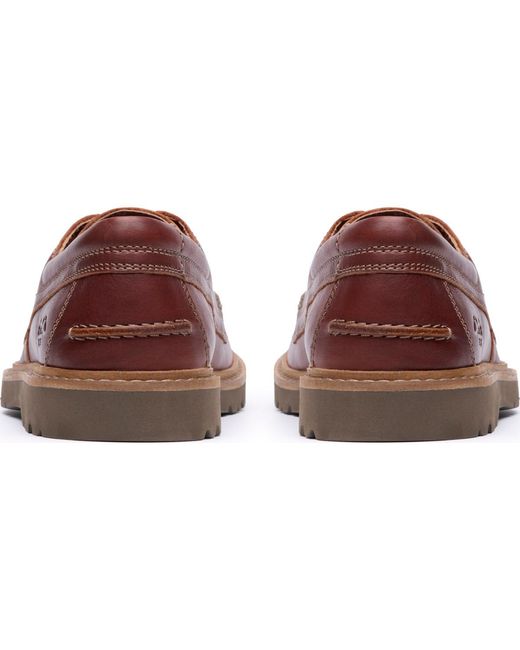 Clarks Weltridge Moc Toe Casual Lace Up Shoe in Brown for  display picture 3