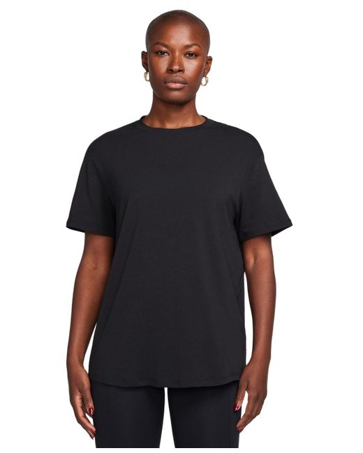 Nike Black One Relaxed Dri-fit Short-sleeve Top