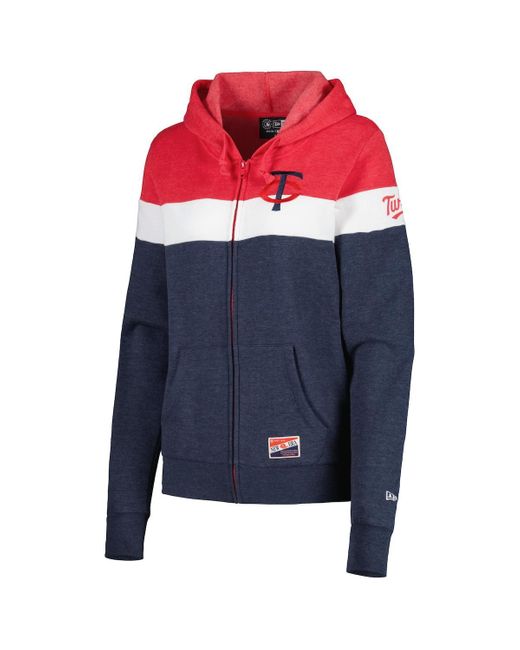 KTZ Blue Cleveland Guardians Colorblock Full-zip Hoodie Jacket