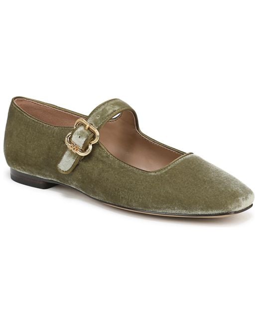Sam Edelman Green Michaela Buckled Mary Jane Flats