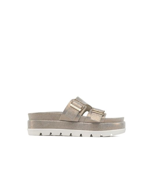 J/Slides Gray Bianca Sandal