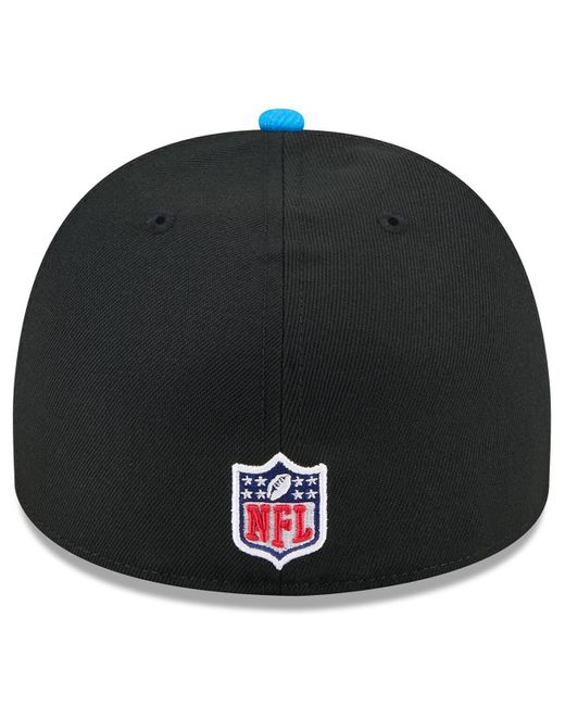 KTZ Black/blue Detroit Lions 2025 Nfl Draft On Stage A-frame 59fifty Fitted Hat for men