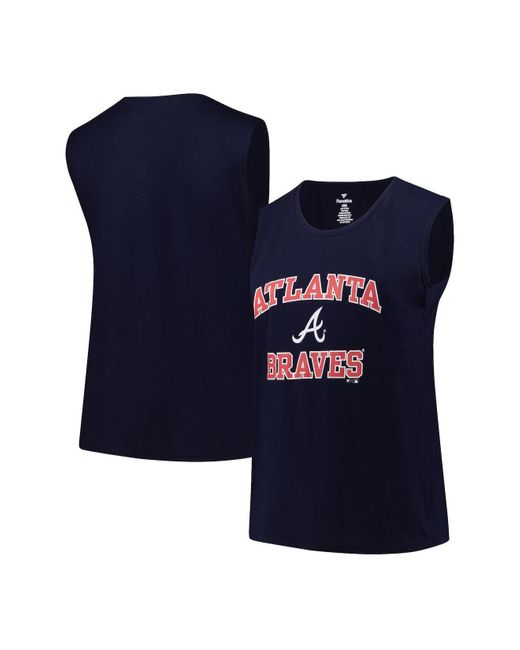 Profile Women's Navy Atlanta Braves Mother's Day Plus Size Best Mom Ever  V-Neck T-shirt - Macy's