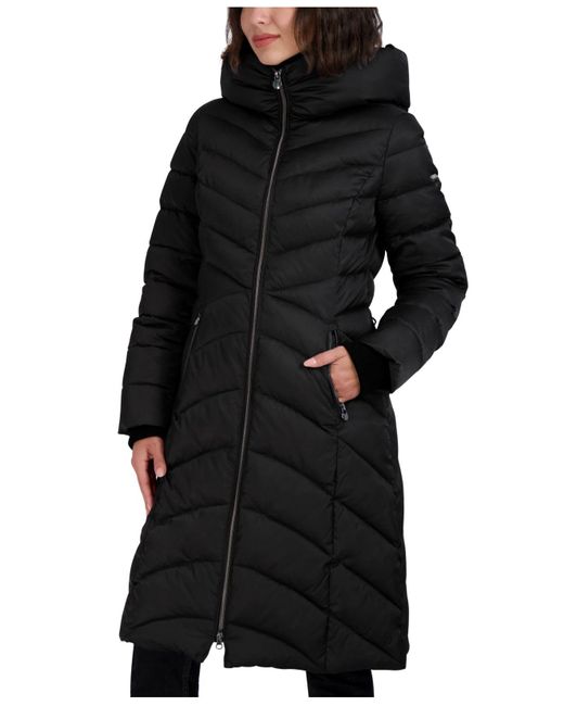 Laundry by Shelli Segal Hooded Puffer Coat in Black Lyst
