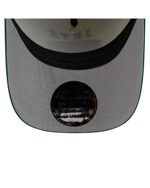 KTZ Cream/green New York Jets 2025 Nfl Draft A-frame 9fifty Snapback Hat for men