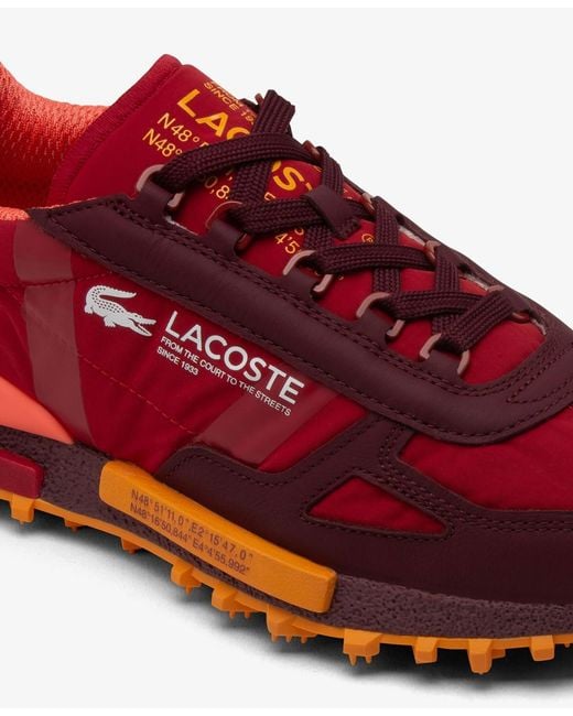 Lacoste Red Elite Active Round Toe Sneakers for men