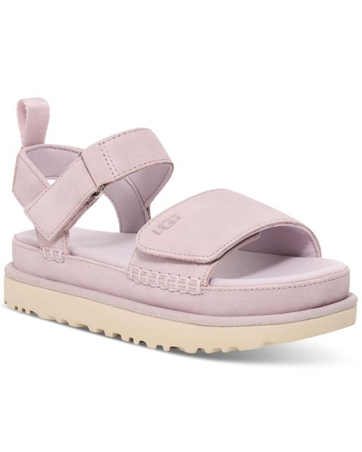 Ugg Pink Goldenstar Flat Platform Lug-sole Sandals